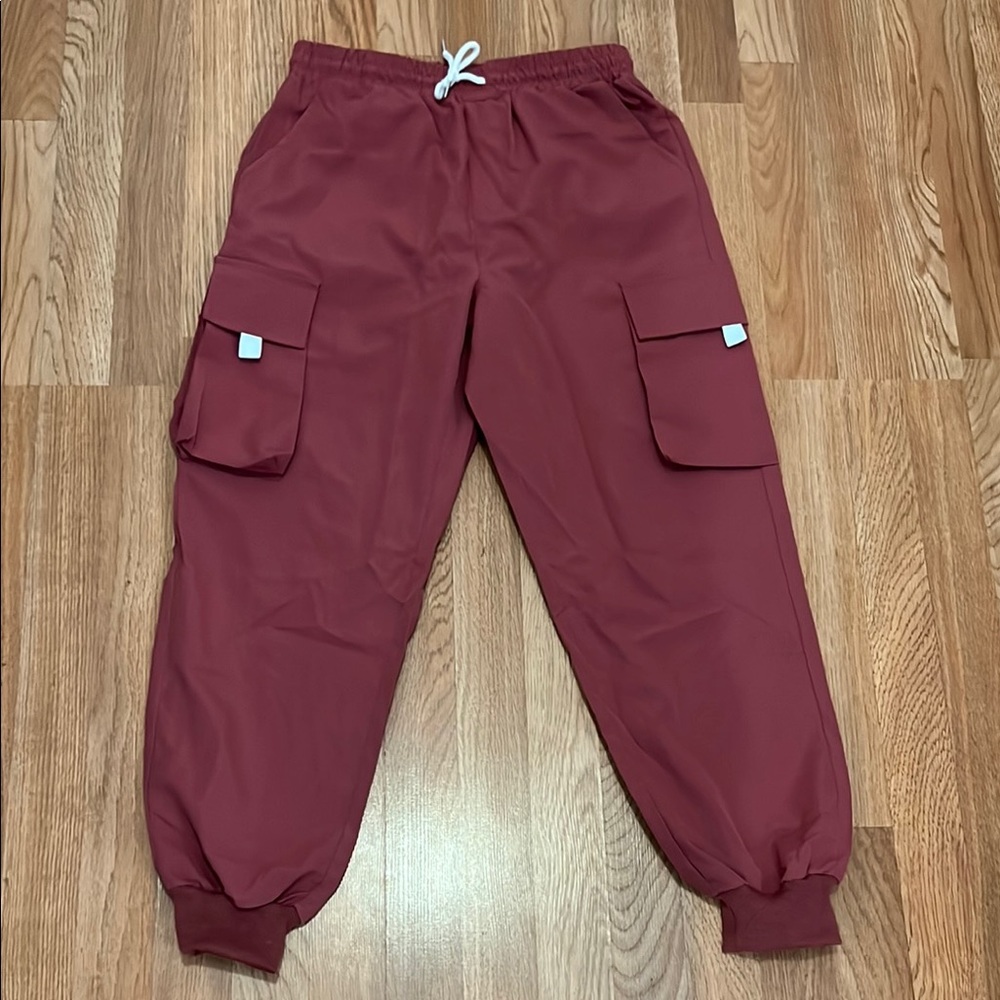 Zaful Pocket Drawstring Jogger Cargo Techwear Pants Sz S